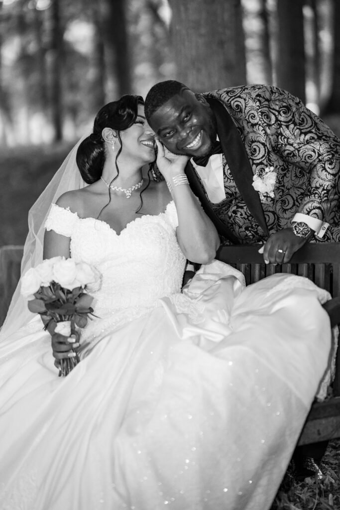 Portrait de couple en noir et blanc